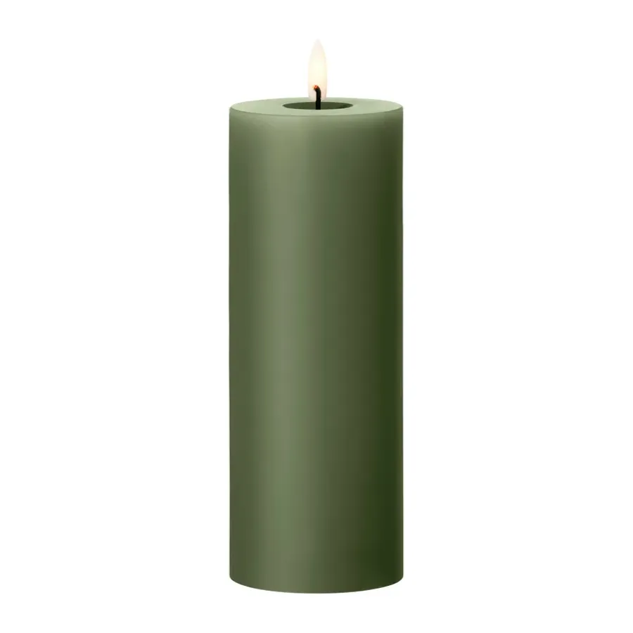 Ester & erik blokkaars LED, 70 Green Soil, 20 cm< Led-Kaarsen