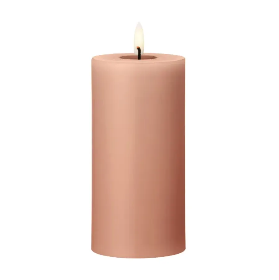 Ester & erik blokkaars LED, 20 Rosy caramel, 15 cm< Led-Kaarsen