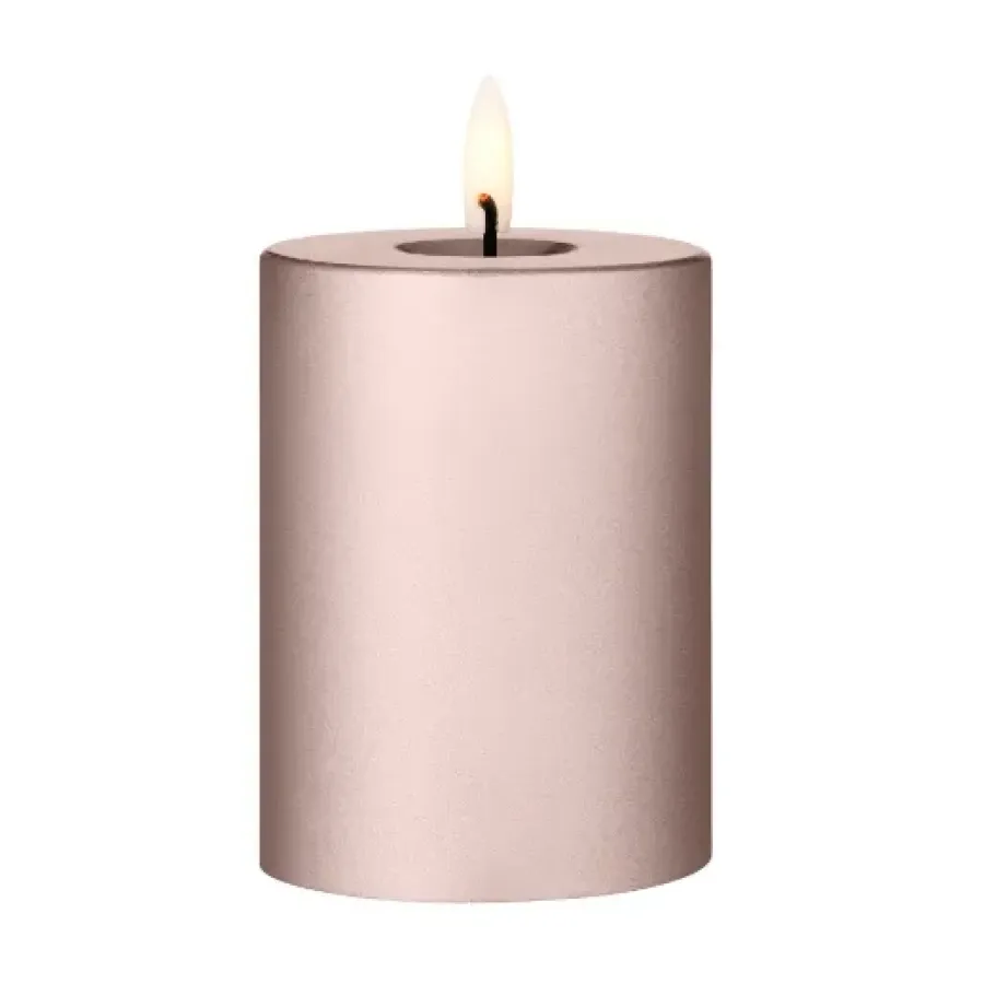 Ester & erik blokkaars LED, 94 Champagne Metallic, 10 cm< Led-Kaarsen
