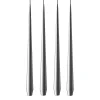 Ester & erik kaars 42 cm 4-pack metallic, Silver< Kaarsen