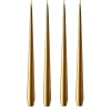 Ester & erik kaars 32 cm 4-pack metallic, Gold< Kaarsen