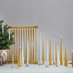 Ester & erik kaars 32 cm 4-pack metallic, Gold< Kaarsen