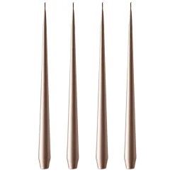 Ester & erik kaars 42 cm 4-pack metallic, Champagne< Kaarsen