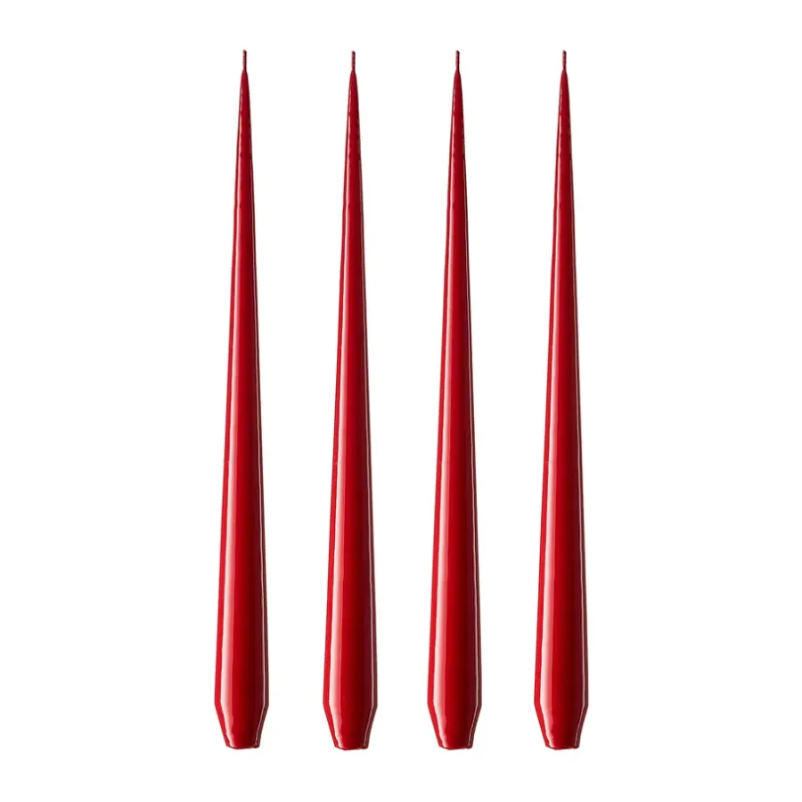 Ester & erik kaars 4-pack gelakt, winter berry, 42 cm< Kaarsen