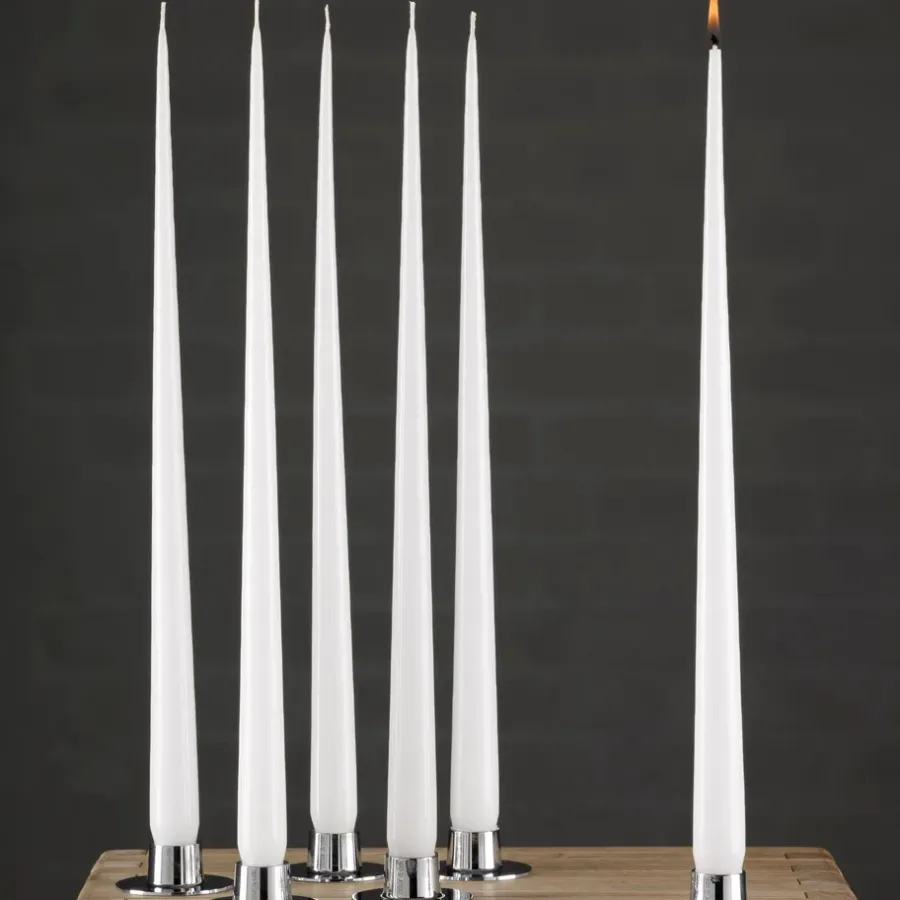 Ester & erik kaars 4-pack gelakt, pure white, 32 cm< Kaarsen