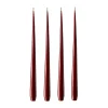 Ester & erik kaars 4-pack gelakt, vinröd, 42 cm< Kaarsen
