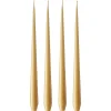 Ester & erik kaars 4-pack gelakt, beige 14/2-0, 32 cm< Kaarsen