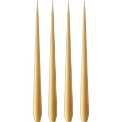 Ester & erik kaars 4-pack gelakt, beige 14/2-0, 32 cm< Kaarsen