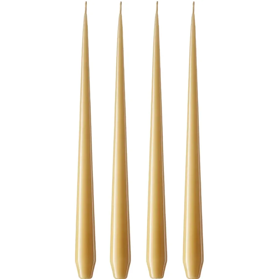 Ester & erik kaars 4-pack gelakt, beige 14/2-0, 32 cm< Kaarsen