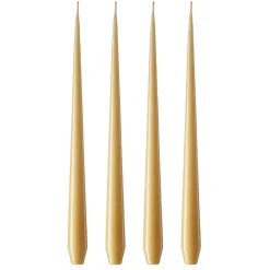 Ester & erik kaars 4-pack gelakt, beige 14/2-0, 42 cm< Kaarsen