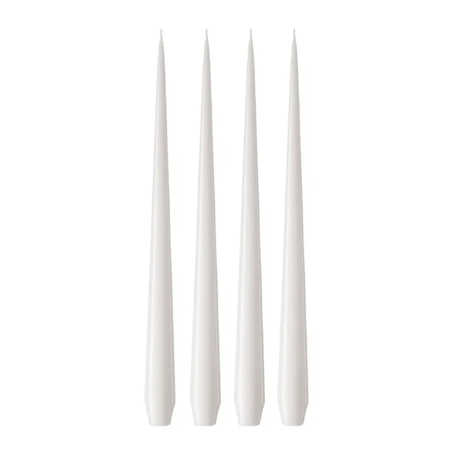 Ester & erik kaars 4-pack gelakt, White ash 21, 32 cm< Kaarsen