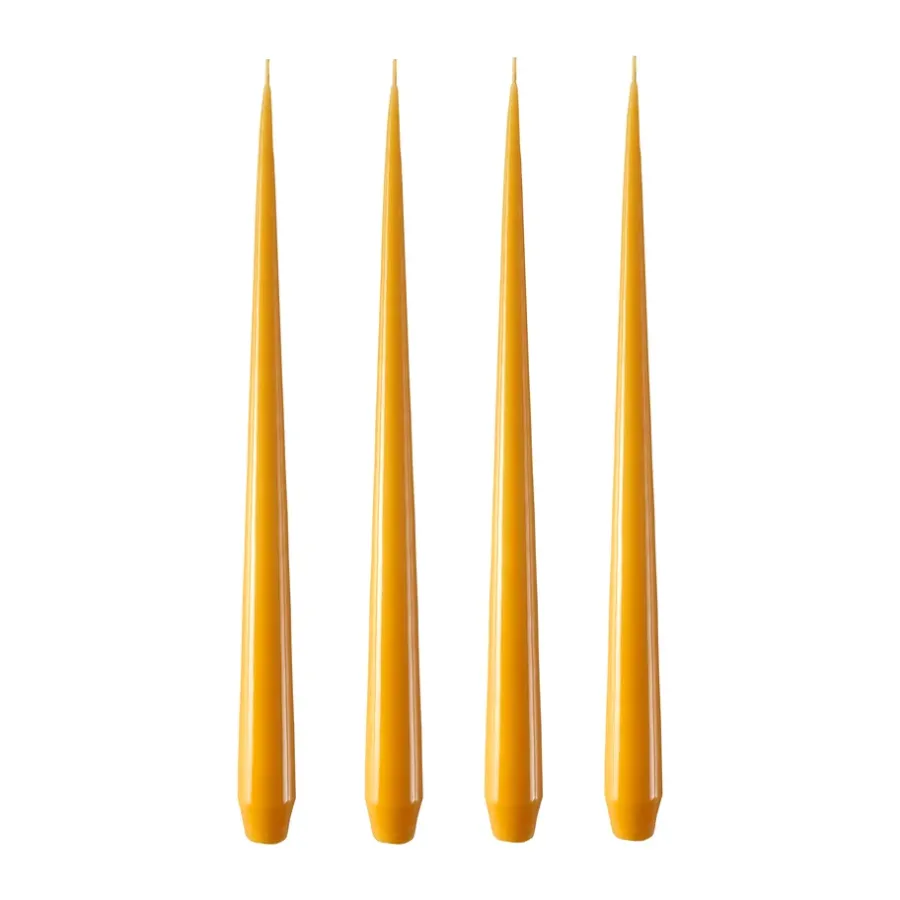Ester & erik kaars 4-pack gelakt, honey balm, 32 cm< Kaarsen