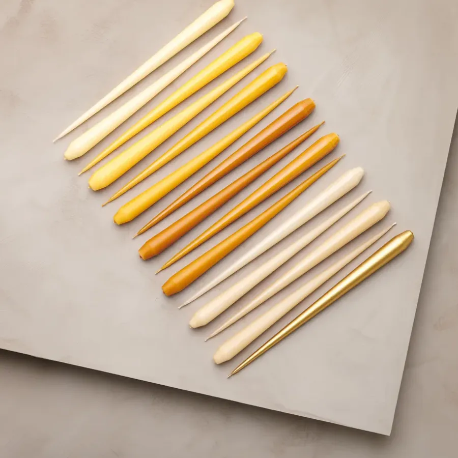 Ester & erik kaars 4-pack gelakt, honey balm, 32 cm< Kaarsen