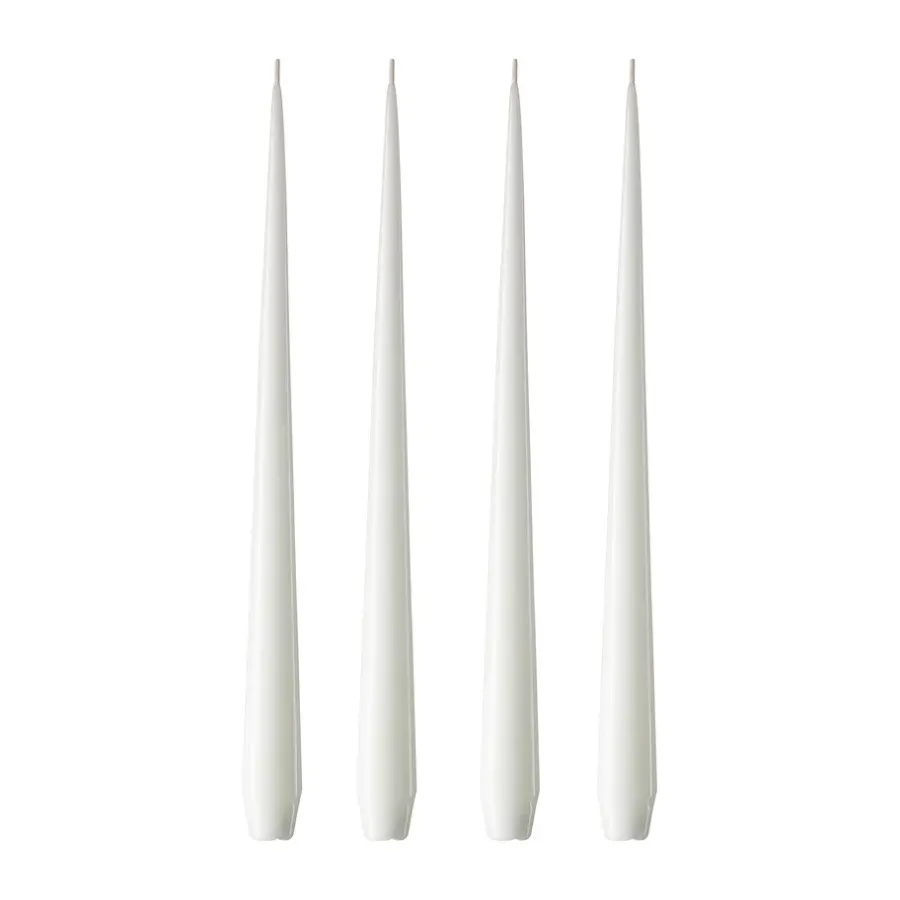 Ester & erik kaars 4-pack gelakt, pure white, 42 cm< Kaarsen