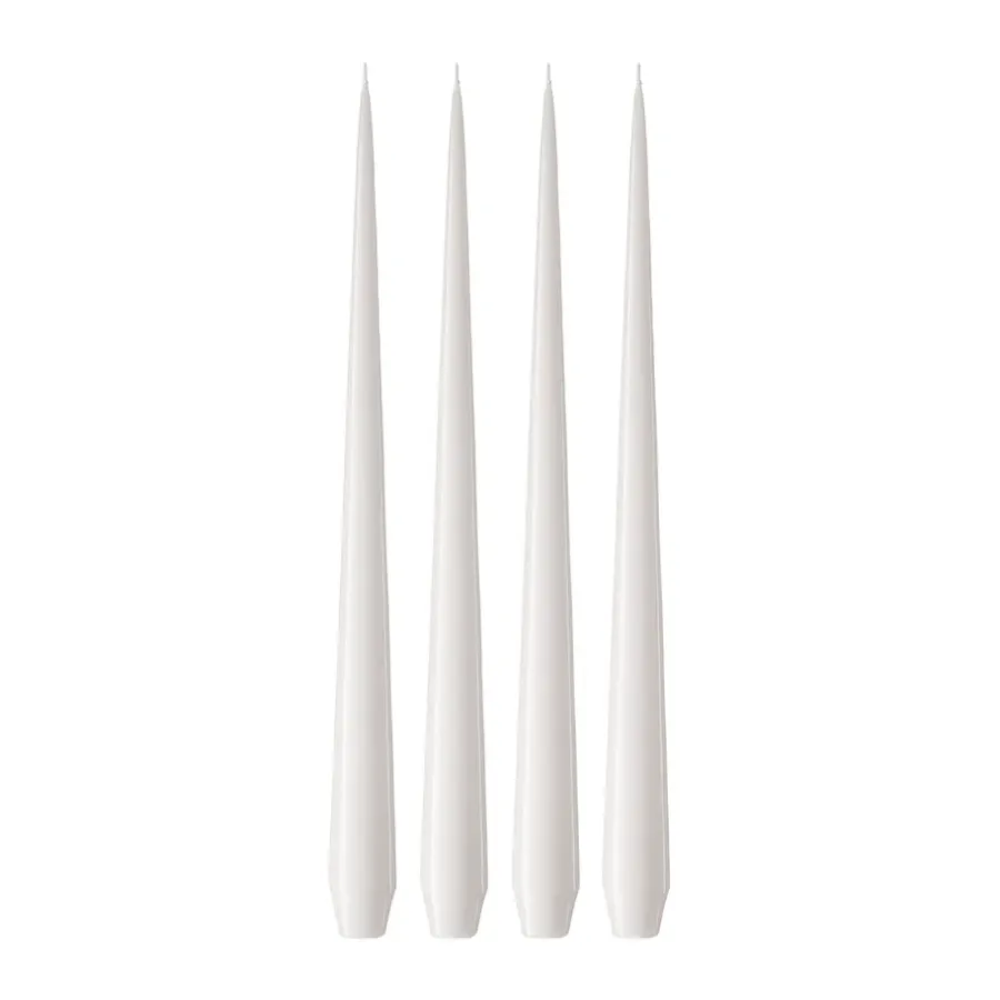 Ester & erik kaars 4-pack gelakt, White ash 21, 42 cm< Kaarsen