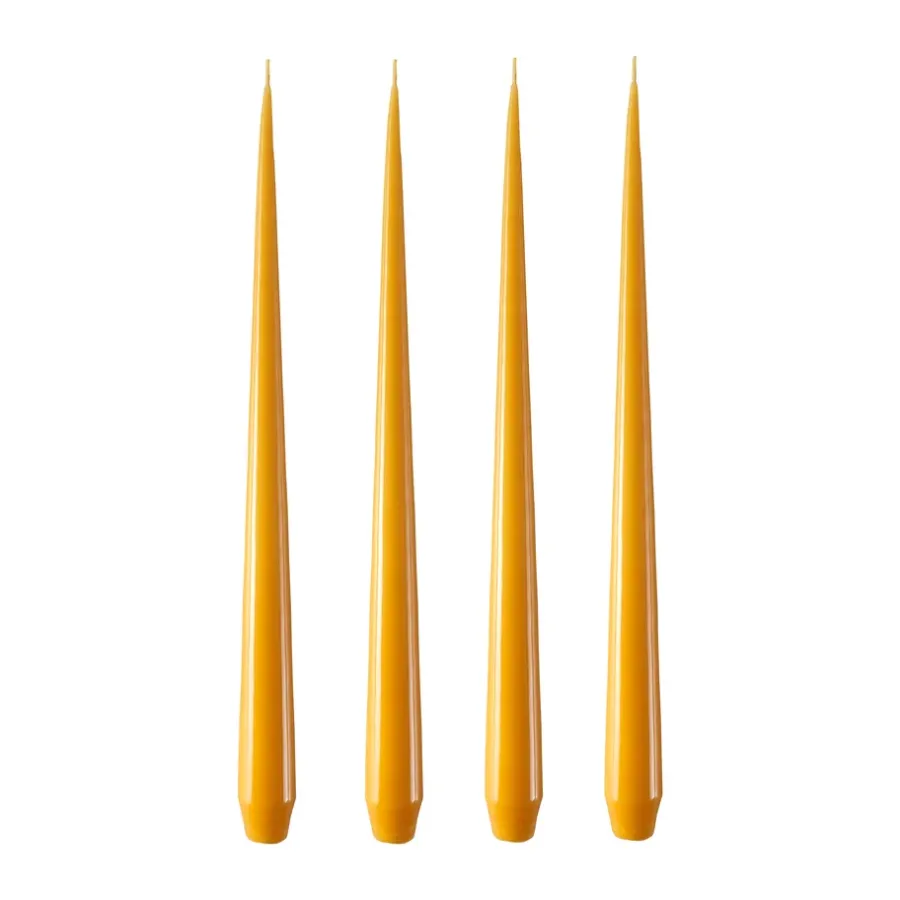 Ester & erik kaars 4-pack gelakt, honey balm, 42 cm< Kaarsen