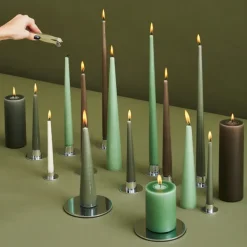 Ester & erik kaars 4-pack gelakt, eucalyptus, 42 cm< Kaarsen