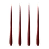 Ester & erik kaars 4-pack gelakt, Wine, 32 cm< Kaarsen