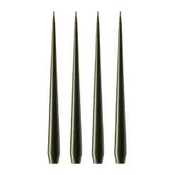 Ester & erik kaars 4-pack gelakt, mörk deep forest, 42 cm< Kaarsen