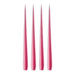 Ester & erik kaars 4-pack gelakt, Clear pink 41, 42 cm< Kaarsen