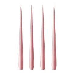 Ester & erik kaars 4-pack gelakt, old rose, 32 cm< Kaarsen