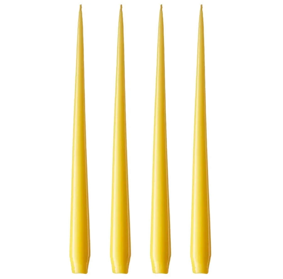 Ester & erik kaars 4-pack gelakt, Lemon drop 15-0, 32 cm< Kaarsen