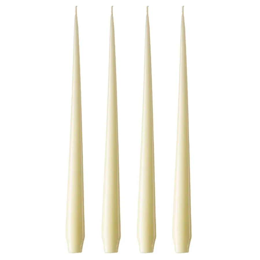 Ester & erik kaars 4-pack gelakt, lightyellow 17-0, 42 cm< Kaarsen