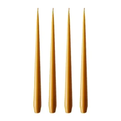 Ester & erik kaars 4-pack mat, mörk saffran, 42 cm< Kaarsen