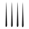 Ester & erik kaars 4-pack mat, raw black, 32 cm< Kaarsen