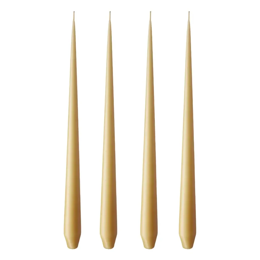 Ester & erik kaars 4-pack mat, beige 14/2, 42 cm< Kaarsen