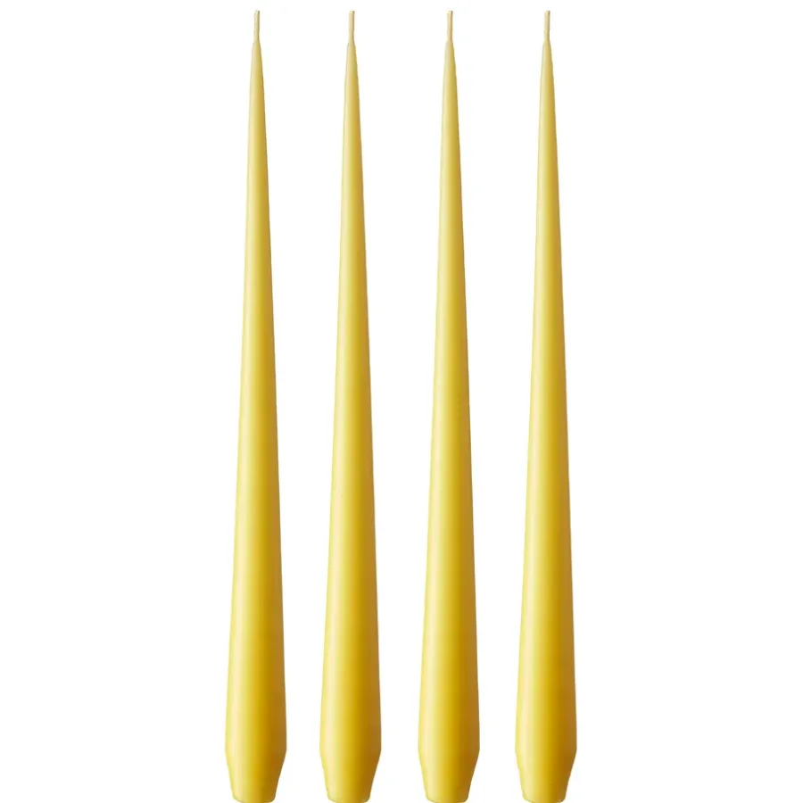 Ester & erik kaars 4-pack mat, Lemon drop 15, 42 cm< Kaarsen