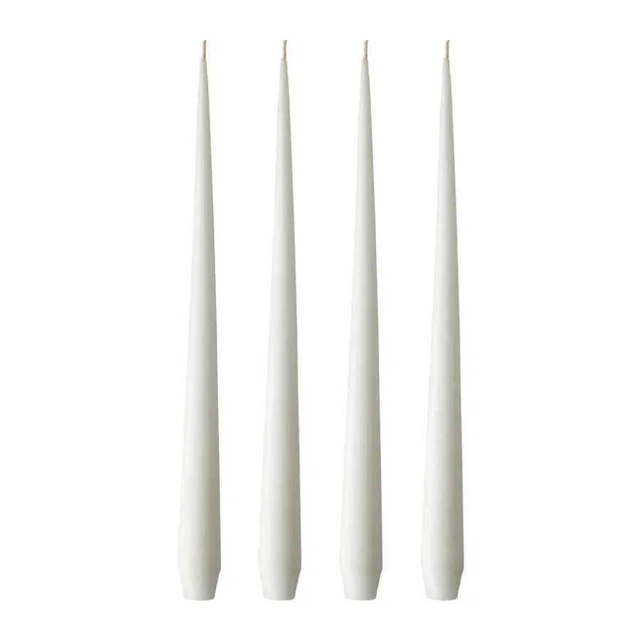 Ester & erik kaars 4-pack mat, pure white, 42 cm< Kaarsen
