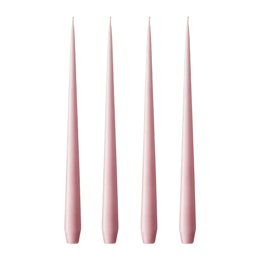 Ester & erik kaars 4-pack mat, old rose, 32 cm< Kaarsen