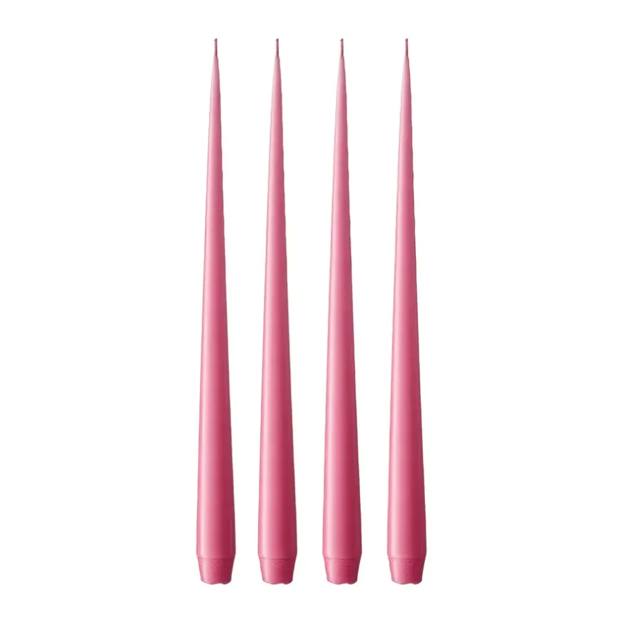 Ester & erik kaars 4-pack mat, Clear pink 41, 32 cm< Kaarsen