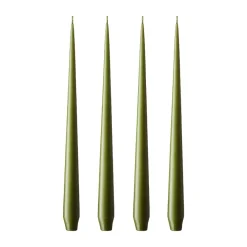 Ester & erik kaars 4-pack mat, olive glow, 32 cm< Kaarsen