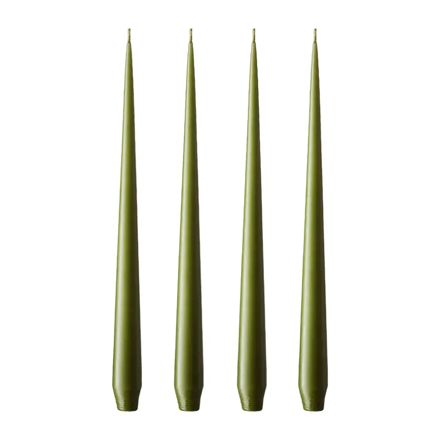 Ester & erik kaars 4-pack mat, olive glow, 32 cm< Kaarsen