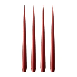 Ester & erik kaars 4-pack mat, aged rust, 42 cm< Kaarsen