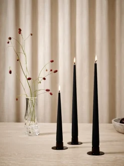 Ester & erik kaars 4-pack mat, Velvet matt black 95, 32 cm< Kaarsen