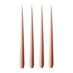 Ester & erik kaars 4-pack mat, rosy caramel, 42 cm< Kaarsen