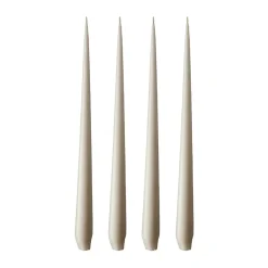 Ester & erik kaars 4-pack mat, linen grey, 42 cm< Kaarsen