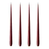 Ester & erik kaars 4-pack mat, Wine, 32 cm< Kaarsen