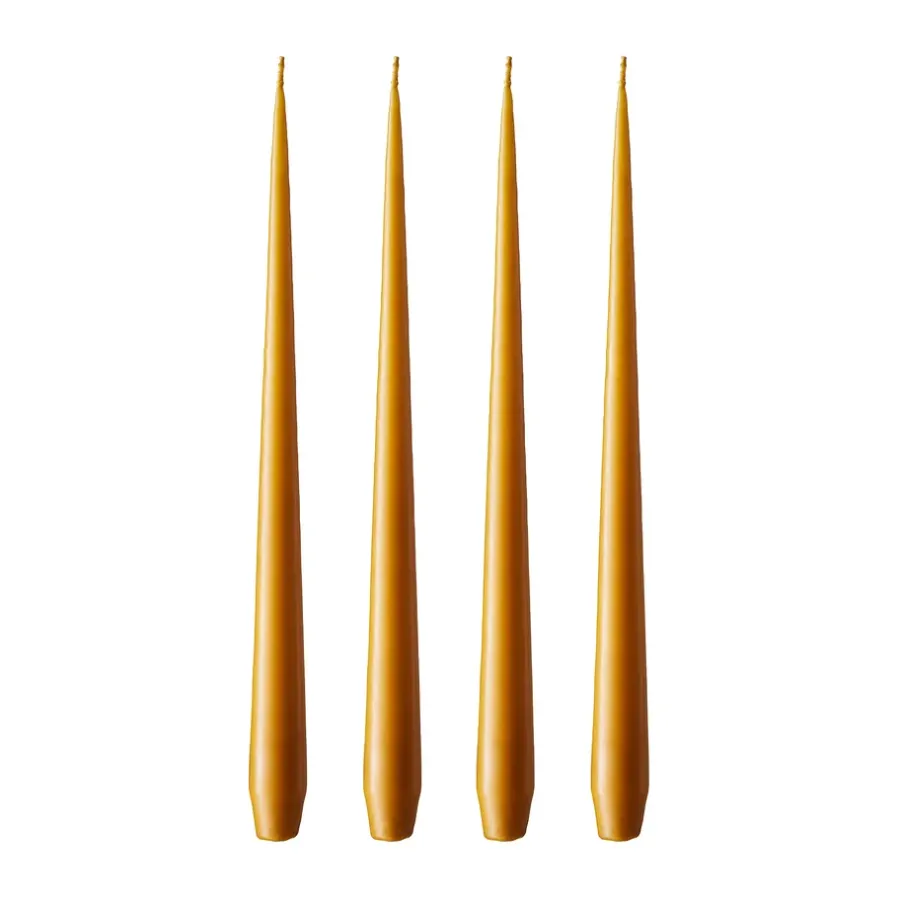 Ester & erik kaars 4-pack mat, mörk saffran, 32 cm< Kaarsen
