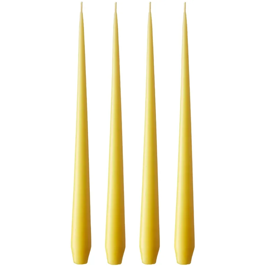 Ester & erik kaars 4-pack mat, Lemon drop 15, 32 cm< Kaarsen