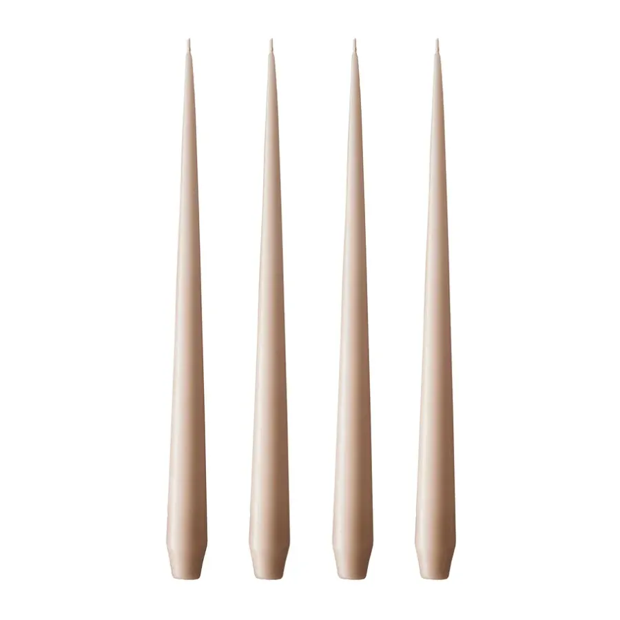 Ester & erik kaars 4-pack mat, ice latte, 42 cm< Kaarsen