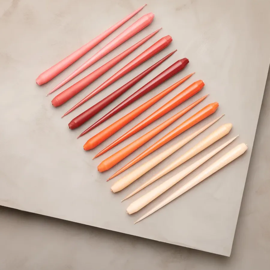 Ester & erik kaars 4-pack mat, dark Melon sorbet 19/2, 32 cm< Kaarsen