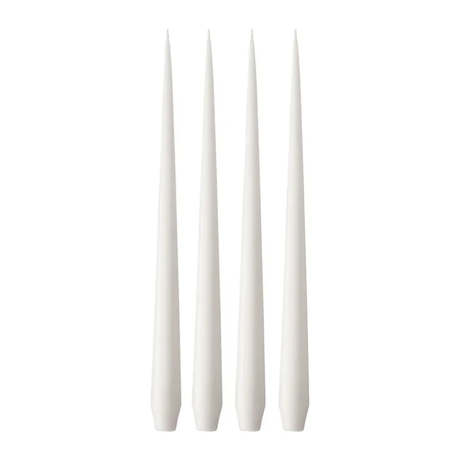 Ester & erik kaars 4-pack mat, White ash 21, 32 cm< Kaarsen