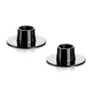 Ester & erik kaarsenhouder glanzend 2-pack, Zwart< Kandelaars