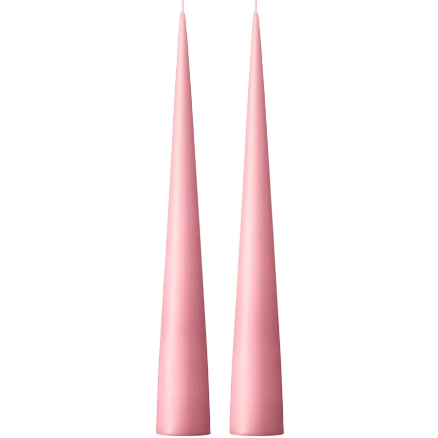 Ester & erik kegelkaars 37 cm 2-pack mat, Old rose 39< Kaarsen