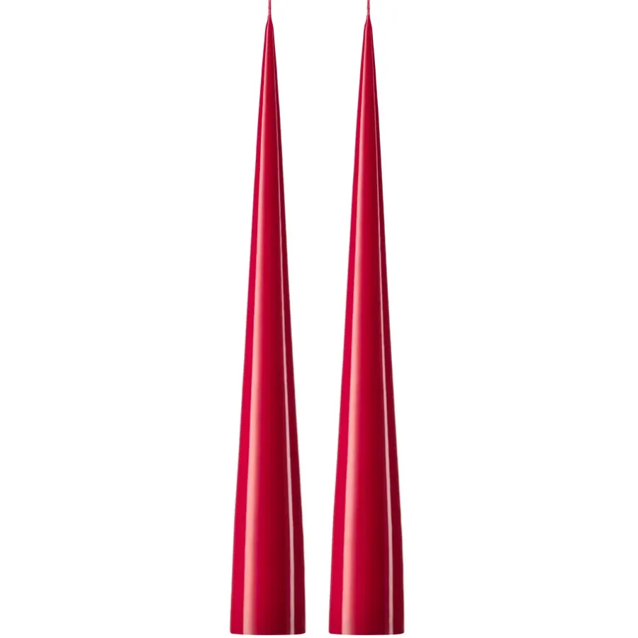 Ester & erik kegelkaars 37 cm 2-pack gelakt, Winter berry 36-0< Kaarsen