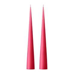 Ester & erik kegelkaars 37 cm 2-pack mat, Deep pink 41/2< Kaarsen